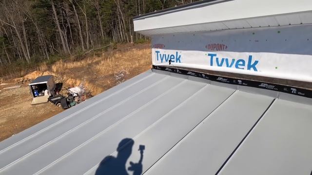 Standing Seam Metal Roof Looks Amazing!  DIY SIPs House Build #128