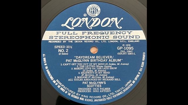Pat McGlynn's SCOTTIES "Daydream Believer Pat McGlynn Birthday Album" Vinyl Full 1978 смотреть онлайн