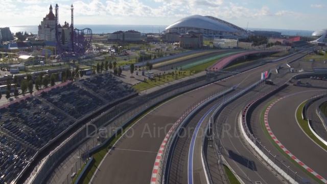 Сочи. Полет на трассой Формула-1 смотреть онлайн