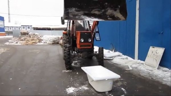 Испытание ванны Triton на прочность