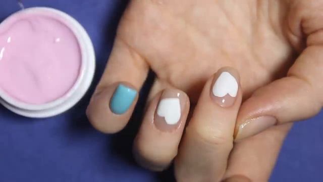 ❤ Дизайн ногтей к 14 февраля. Гель лак + гель паста IMPULS. Маникюр ко дню влюбленных ❤ смотреть онлайн