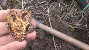 И снова удача! Кокарда времён Николая I и ополченский крест!