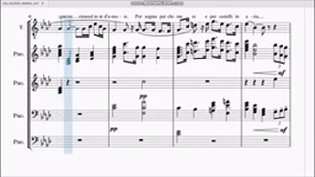 CHE GELIDA MANINA Score Karaoke Voice Guide and Instrumental смотреть онлайн