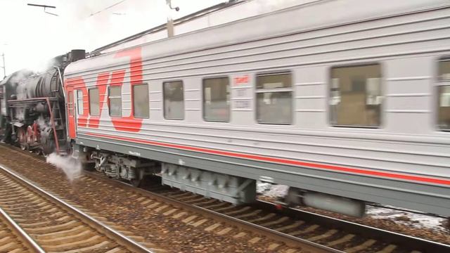Паровоз Л-2331. Отправление от о.п. Красный Балтиец.