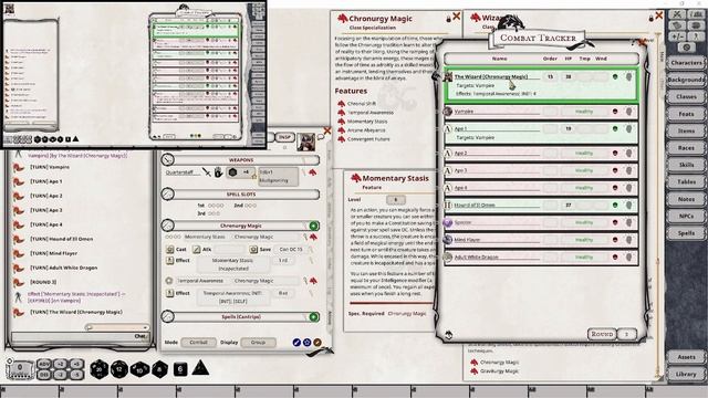 FGU Character Creation | 5e | Wizard Class - Chronurgy Magic | Fantasy Grounds Unity смотреть онлайн