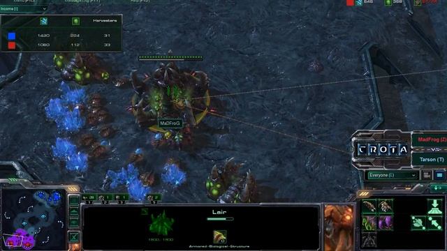 StarCraft 2 - SC245 - MadFrog (Z) vs Tarson (T) on Xel'Naga Caverns Part 1 смотреть онлайн