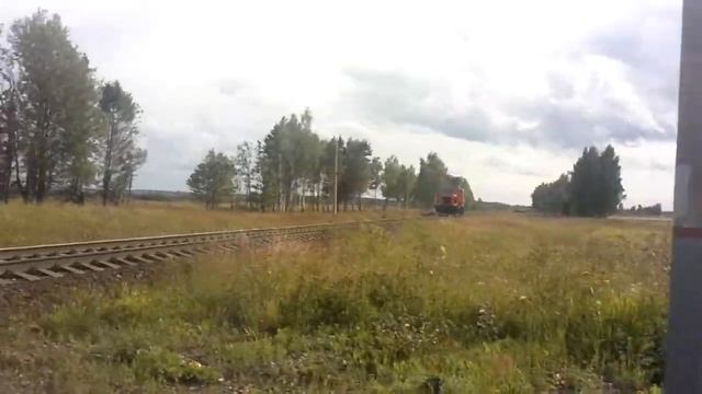Поезд дрезина в посёлке Бор. смотреть онлайн
