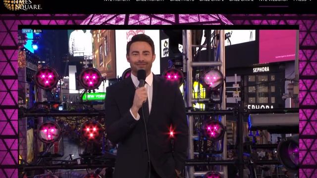 Jonathan Bennett Times Square Ball Drop! смотреть онлайн