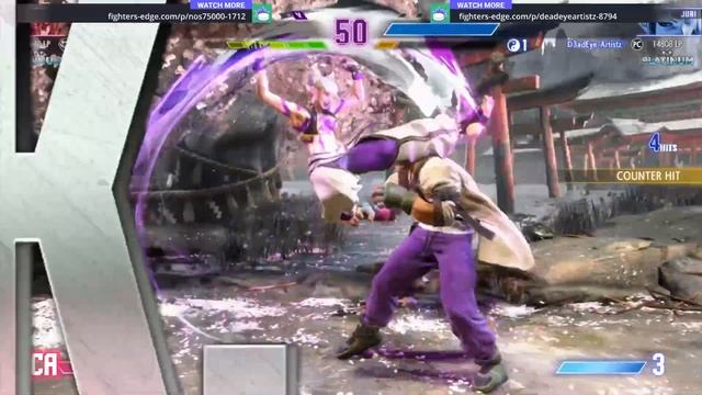 [Street Fighter 6]SF6 Replay NOS75000(Ken) vs DeadEye_Artistz(Juri) смотреть онлайн