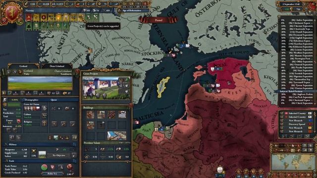 EU4: Lions of the North - Norwegian Wood - ep19 смотреть онлайн