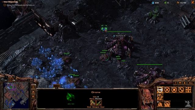 StarCraft Mass Recall 8.0.1 Zerg Campaign 02 - Egression смотреть онлайн