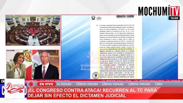¡EL CONGRESO CONTRA ATACA! RECURREN AL TC PARA DEJAR SIN EFECTO EL DICTAMEN JUDICIAL смотреть онлайн