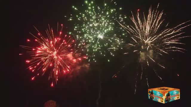 FFW2033-200 Летучий Голландец Фейерверк 258 залпов, 0.8"-1.2" смотреть онлайн