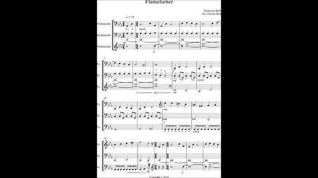 Demon's Souls - Flamelurker Cello trio arrangement (with Sheet music) смотреть онлайн