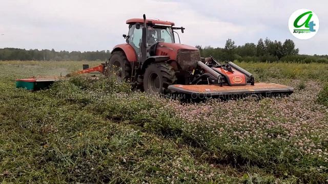 Навесная косилка "бабочка" - фронтальная Vicon Extra 736 FT и задненавесная Kverneland 5087 MN смотреть онлайн