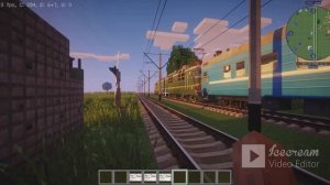 РАБОТАЮ МАШИНИСТОМ ПОЕЗДА В MineCraft 5