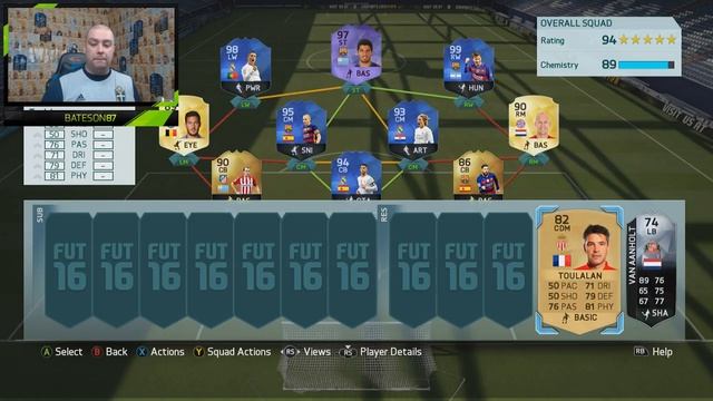 HIGHEST RATED FUT DRAFT SQUAD BUILDER! 194! | FIFA 16 смотреть онлайн