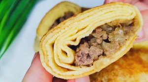 Тонкие блины с мясом: рецепт блинов на молоке, которые не рвутся