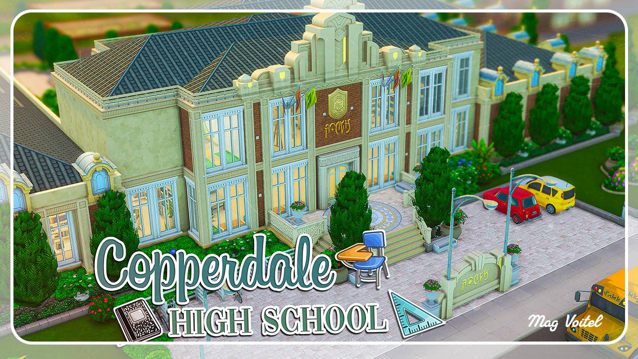 The Sims 4│Строительство││SpeedBuild│Старшая Школа│NO CC │