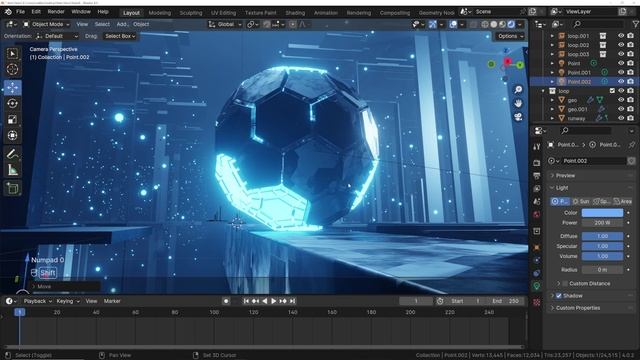 Lesson 14 part 2. INTRO TO MOTION GRAPHICS in Blender смотреть онлайн