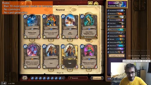 Who's the best deck builder in the World? Showmatch vs Nohandsgamer смотреть онлайн