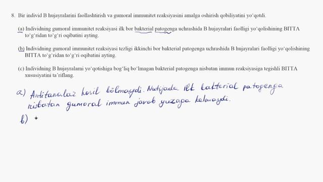 Biologiyadan Masalalar 8 | Biologiyadan Masalalar | Biologiya