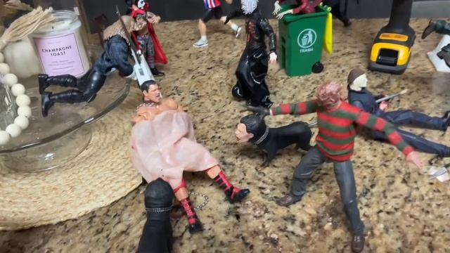MASSIVE HORROR ACTION FIGURE SETUP! KITCHEN EDITION! смотреть онлайн