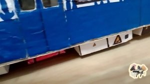 Вагон метро 81-717 "номерной" из картона обзор.