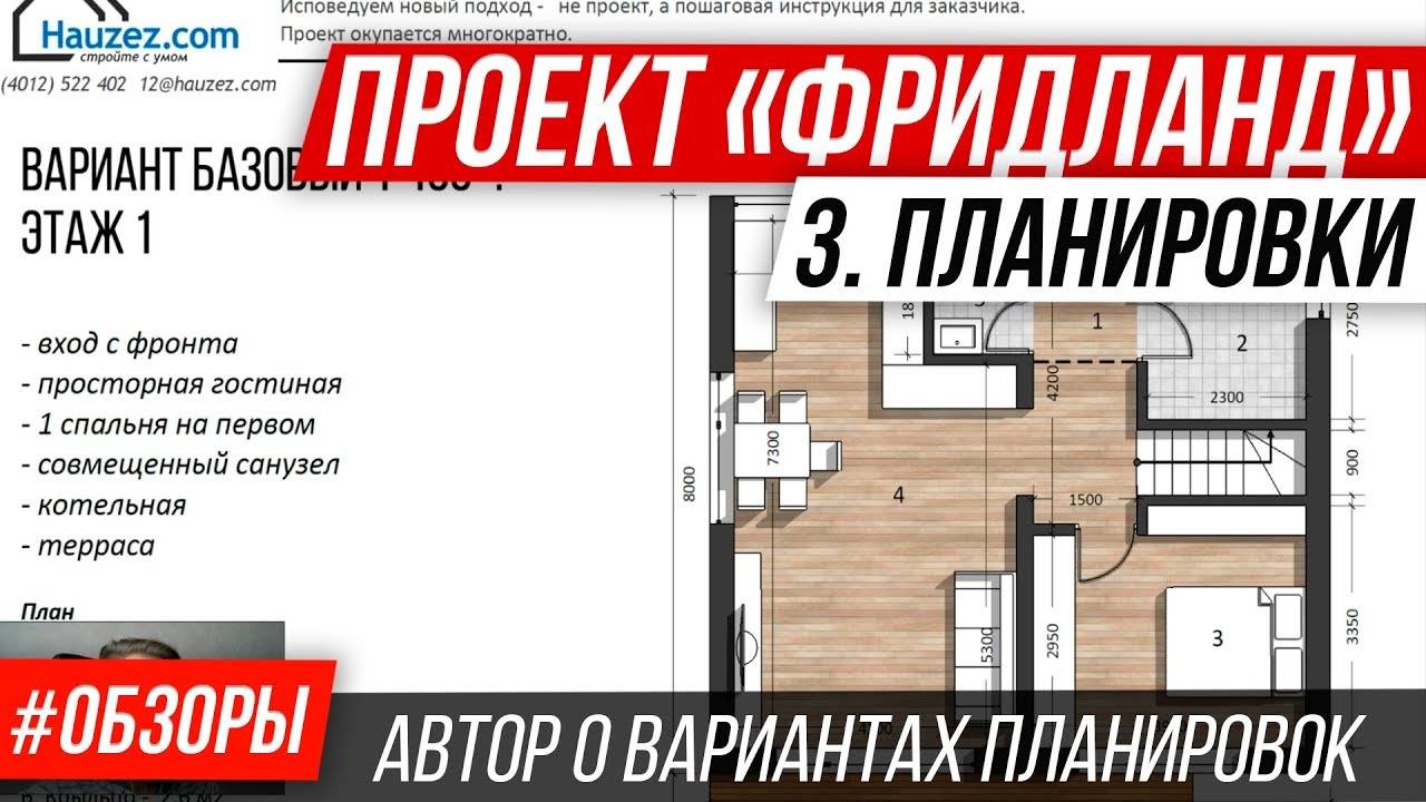 🔥 Типовой дом с мансардой и гаражом из газоблока.  Обзор планировок проекта дома Фридланд. Часть3 (