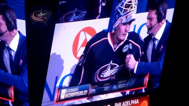 Columbus Blue Jackets Joonas Korpisalo First Star and First NHL Win смотреть онлайн