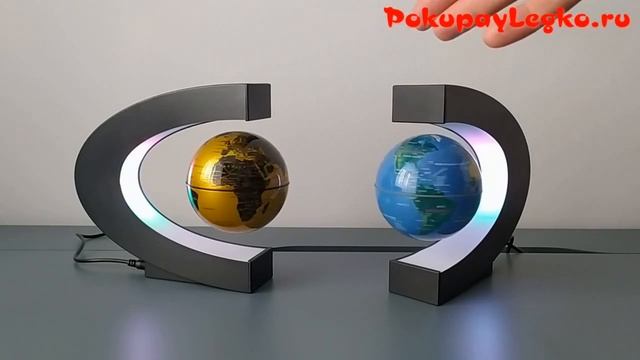 Левитирующий глобус с подсветкой смотреть онлайн