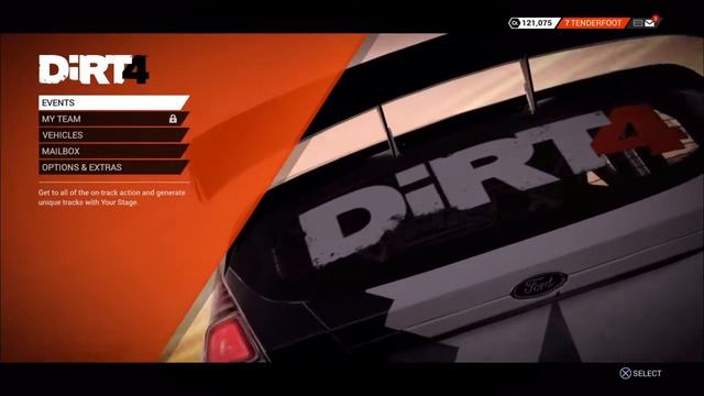 DiRT 4 Menu смотреть онлайн