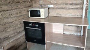 кухонный шкаф для духовки из мебельных щитов