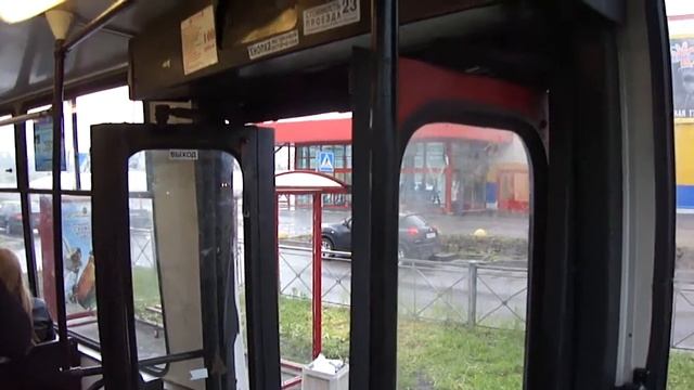 Трамвай Санкт-Петербурга 257: ЛМ-99К б.0420 по №100 (12.06.12) смотреть онлайн