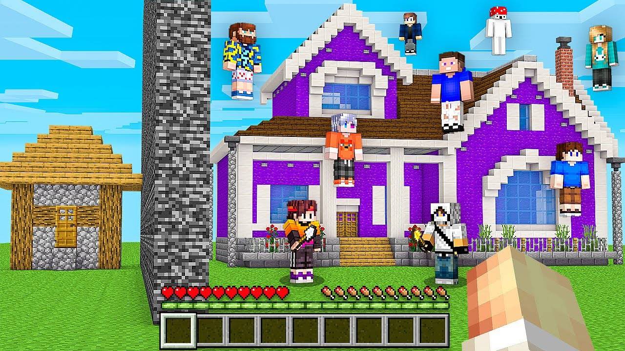 Я Запустил 100 ПОПУЛЯРНЫХ ЮТУБЕРОВ во время БИТВЫ СТРОИТЕЛЕЙ в Майнкрафт… смотреть онлайн