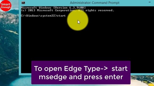How to open Microsoft Edge browser from Command Prompt in Windows 8.1, 10, 11? // Smart Enough смотреть онлайн