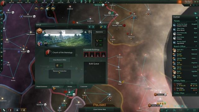 Orbital Trash Dispenser - Stellaris: MegaCorp - Brain Slugs - #09 - Let’s Play Gameplay смотреть онлайн