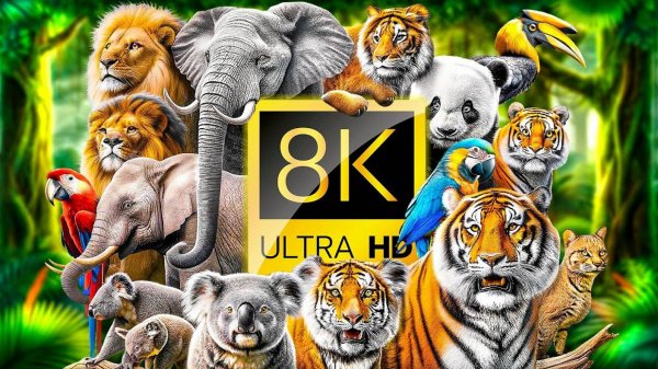 ЖИВОТНЫЕ - ЦЕЛАЯ ВСЕЛЕННАЯ 60FPS 4K ULTRA HD