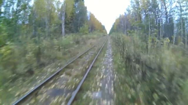 Кудемская узкоколейная железная дорога глазами велосипедиста. Осенние пейзажи смотреть онлайн