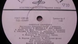 Николай Сличенко - цыганские песни и романсы