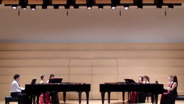 Mikhail Glinka Overture of Opera Ruslan und Ludmilla for 2 Pianos 8Hands смотреть онлайн