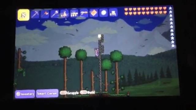 Terraria How To Find Floating Islands StarFury Shiny Red Balloon Lucky Horse Shoe смотреть онлайн