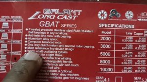 Best Tica Carp spinning reel# Galant long cast GBAT8000#carpfishing #fish #fishing #snakeheadhuntin