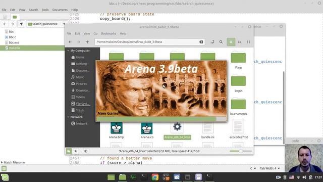 52-Bitboard CHESS ENGINE in C implementing QUIESCENCE SEARCH смотреть онлайн