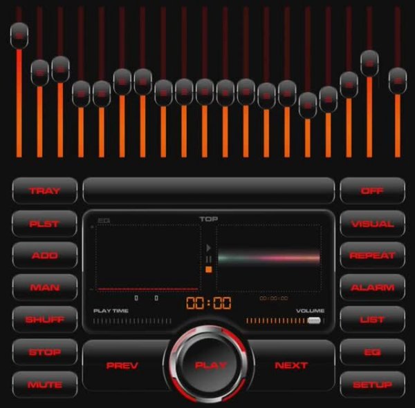 Future Synth - Compilation Spacedisco / skin Aimp media for CaPC