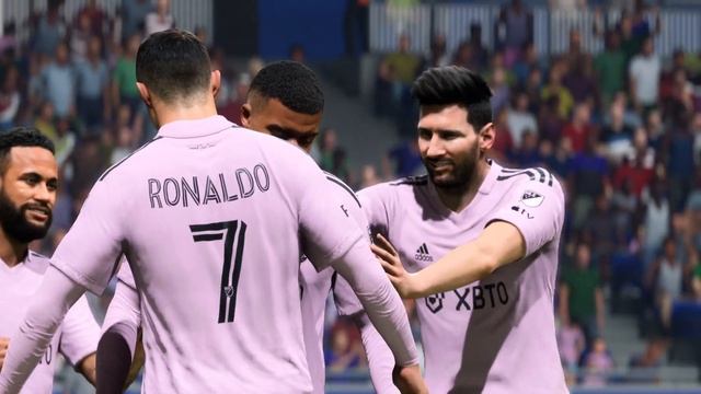 FIFA 24 - What Happen If Ronaldo Messi Neymar And Mbappe Play Together On InterMiami