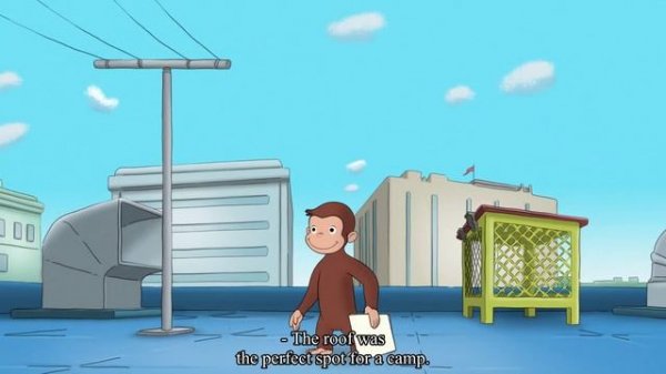 Curious George - 301 - Camp George (Learn English Language with subtitles)