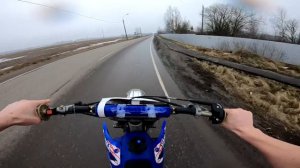 Разогнался 330 КМ В ЧАС в трусах на мотоцикле   Максимальная скорость Yamaha YZ 125