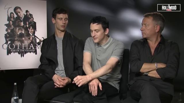 Cory Michael Smith, Robin Lord Taylor and Sean Pertwee Gotham Interview (HD) смотреть онлайн