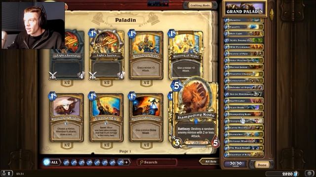 Hearthstone: GRAND PALADIN Deck Build смотреть онлайн